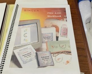 #61	Singer Quantum XL-5000 Sewing and Embroidery Machine w/Hoops Attachments, Manuals & Two Rolling Bags - complete lot sold together 	 $475.00 
