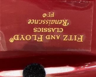 #65	F&F Burgandy Classic Renaissance Platter w/Fruit	 $35.00 
#66	F&F Burgandy Classic Renaissance Platter w/Fruit	 $35.00 
