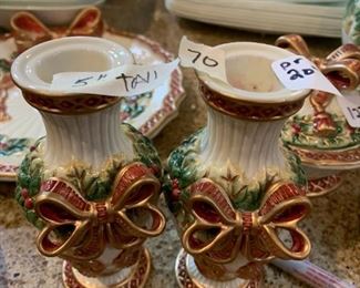 #70	F&F 5"Tall Candle Holders  - sold as a set	 $20.00 
