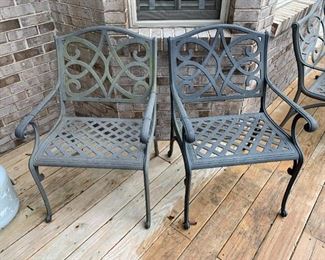 #91	Set of 2 heavy Metal Side Chairs	 $75.00 
