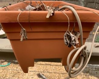 #96	Set of 2 Plastic Rectangular Planters w/bottom Groove for hanging on Rail 	 $20.00 
#97	Set of 2 Plastic Rectangular Planters w/bottom Groove for hanging on Rail 	 $20.00 
