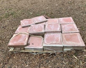 #108	Set of 40 Terra Cotta Paving Stones	 $40.00 
