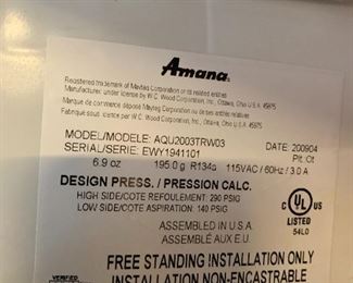 #114	GE Freezer FUF21DLROWW - Frost-Free Glass Shelves - 21CU - 33Wx28Dx76T	 $300.00 
