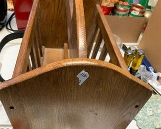 #118	Oak Magazine Holder 20x11x15	 $25.00 
