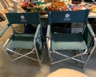 #133	Holiday Rambler Folding Camping Chair w/pop up side Tables & Side organizer - sold as a set of 2	 $30.00 
