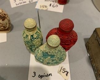 #156	3 Opium Bottles	 $60.00 
#157	3 Opium Bottles 	 $60.00 
#158	3 Opium Bottles 	 $60.00 
#159	3 Opium Bottles 	 $60.00 
