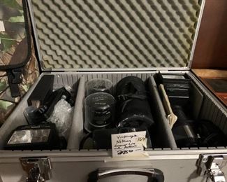 #164	Vtg. Nikon Camera & Accessories	 $200.00 
