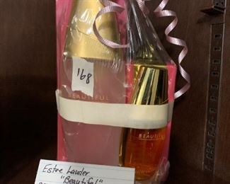 #168	Estee Lauder "Beautiful" 2.5 oz perfume & 3.4 Body Mist	 $65.00 
