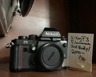 #170	Nikon F3 Film Camera Just Body	 $200.00 
