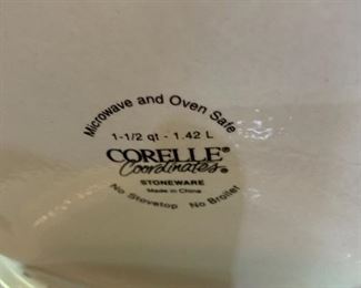 #186	Correlle Fruit Pattern - set of 3 casserole dishes	 $30.00 
