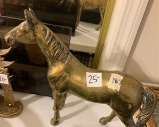 #187	Brass Horse - 9"Tall	 $25.00 

