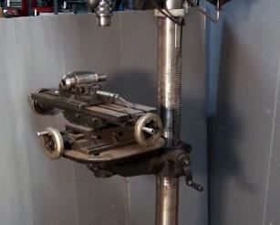 Delta 16.5" Drill Press Model 17-968 With Mill Components, Including Cross Slide And In Feed