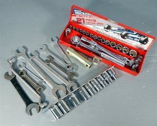 Wrench And Socket Assortment, Including Craftsman, Trufit, Master Mechanic, Various Sizes