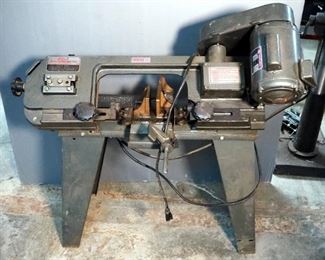 Buffalo Metal Cutting Band Saw, Model HVMBS-4.5 With KFF Induction Motor, Type KM, Dated 1983