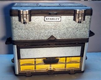 Stanley 2 Piece Stackable Tool Boxes, 8.5" x 20" x 10" And 10" x 21" x 10"
