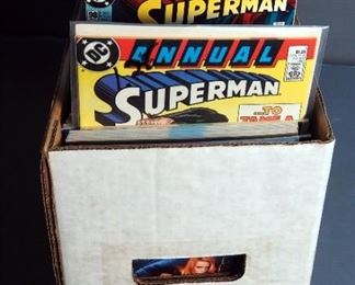 Short Box Of Comics Including Superman ,Green Lantern, Guardians Of The Galaxy, Guy Gardner Warrior, And More, Contents Of Box