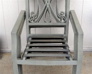 Stackable Patio Chairs, 36" x 23" x 28" Qty 4