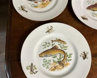 Wonderful set of Fish plates