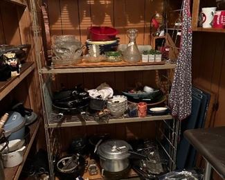 Much more kitchen items, pots, pans, utensils