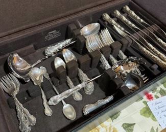 Set Strasboug sterling flatware