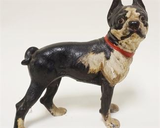 	ANTIQUE CAST IRON BULLDOG DOOR STOP, APPROXIMATELY 9 1/4 IN HIGH
