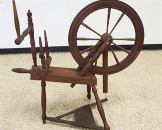 	ANTIQUE SPINNING WHEEL, APPROXIMATELY 37 IN HIGH
