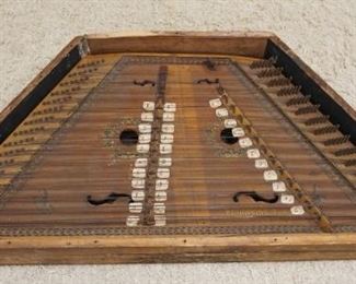 	ANTIQUE STONITSCH & SON LARGE HAMMERED DULCIMER, BROOKLYN NY, APPROXIMATELY 53 IN X 33 IN OVERALL
