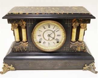 1151	SETH THOMAS VICTORIAN MANTLE CLOCK, APPROXIMATELY 7 IN X 18 IN X 11 IN HIGH
