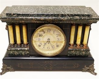 1152	SETH THOMAS VICTORIAN MANTLE CLOCK, APPROXIMATELY 7 IN X 18 IN X 11 1/ IN HIGH
