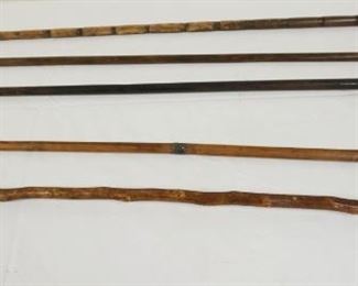 1172	GROUP OF 5 ANTIQUE CANES W/DOGS HEAD

