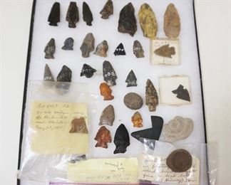 1214	NATIVE AMERICAN INDIAN ARTIFACTS MOST FROM WARREN CO NJ
