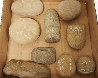 1227	NATIVE AMERICAN INDIAN ARTIFACTS, LARGEST APPROXIMATELY 6 IN LONG
