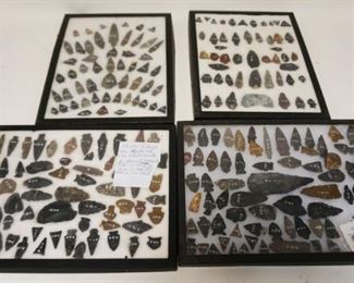 1248	LARGE LOT OF NATIVE AMERICAN INDIAN ARTIFACTS ALONG WITH LOG BOOK OF WHERE FOUND IN WARREN CO NJ
