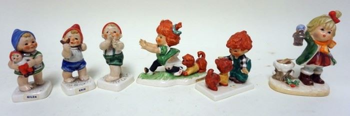 1269	GOEBEL FIGURINES, LOT OF 6, LARGEST APPROXIMATELY 5 1/2 IN H
