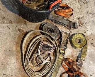 Basket Of Tie Down Straps