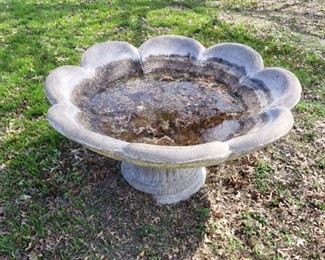 Concrete Birdbath