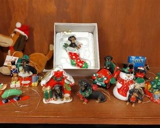 Dachshund Weiner Dog Ornaments