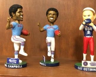 Earl Campbell And Cat Osterman Bobble Heads