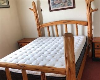 Homemade Cedar Queen Bed