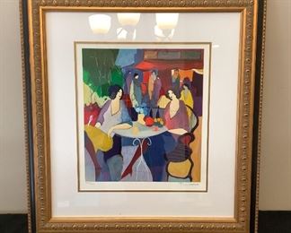 Itzchak Tarkay Self Framed Artwork