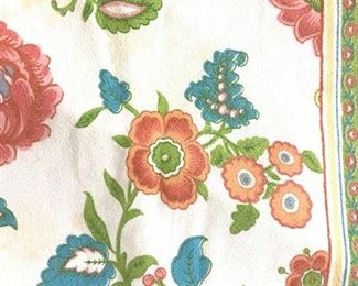 French Country Floral Cotton Tablecloth

