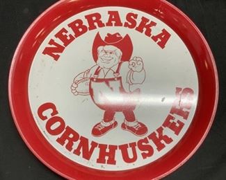 Vintage Nebraska Cornhuskers Football Tray
