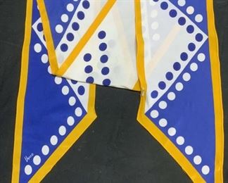 USRA Blue/White Patterned Scarf
