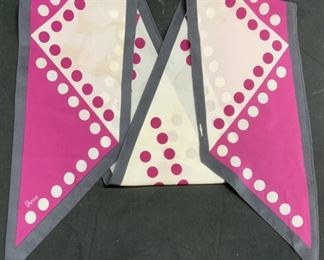 USRA Purple/White Patterned Scarf
