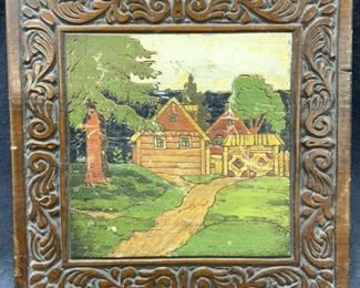 Decoupage Oyster Shell Trinket Dish
