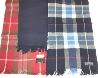 Lot 3 Lambswool Scarves, B.Altman, Scotland
