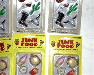 Lot 20 Jewelry Making Charms, Western, Food NIP
