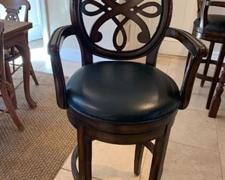 Mahogany Bar Stool - Set of 4