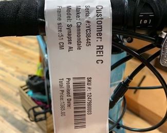 Cannondale Synapse AL 51 CM Bike - NEW