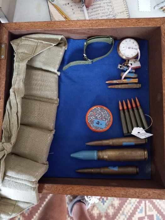 Vintage magazine and loose ammo